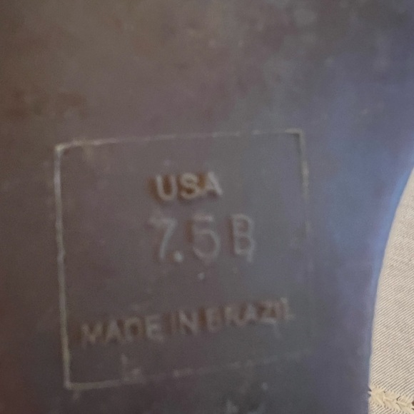 Schutz Black Women's Wedge Sandals with cork heels, size 7.5, summer, GUC - Picture 6 of 6